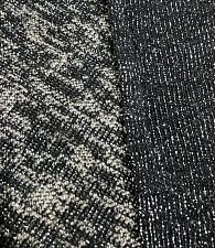 Трикотаж тонкая вязка серебро черный