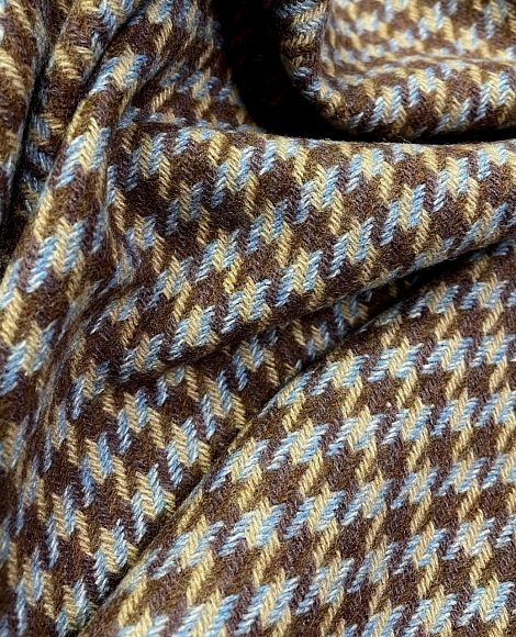 Твид гус.лапка беж\голубой