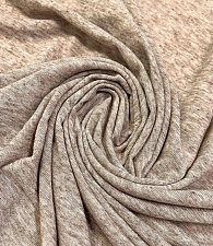 Трикотаж тонкий меланж какао