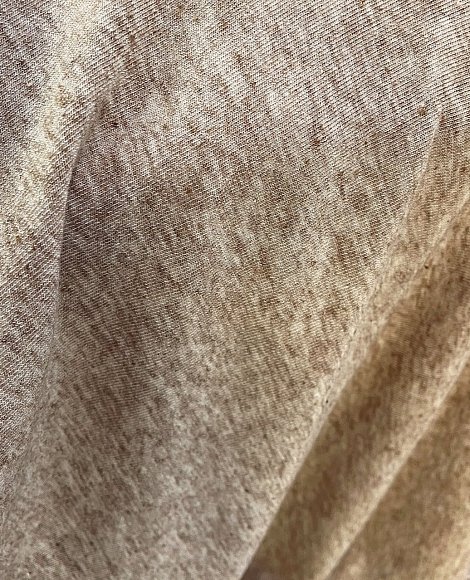 Трикотаж тонкий меланж какао