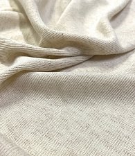 Трикотаж тонкий меланж св.песок