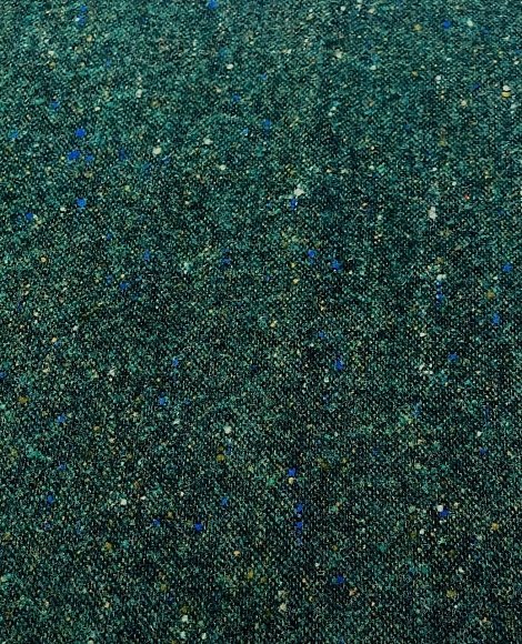 Костюмный твид меланж т.зеленый